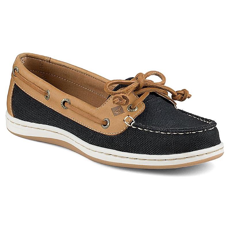 sperry women's canvas boat shoes